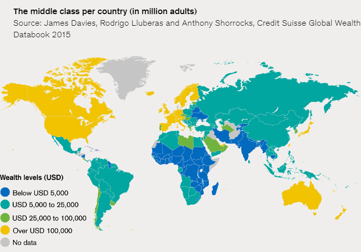 Median and Average Net Worth in the USA and Canada