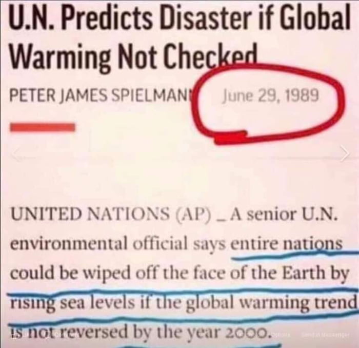 UN climate prediction